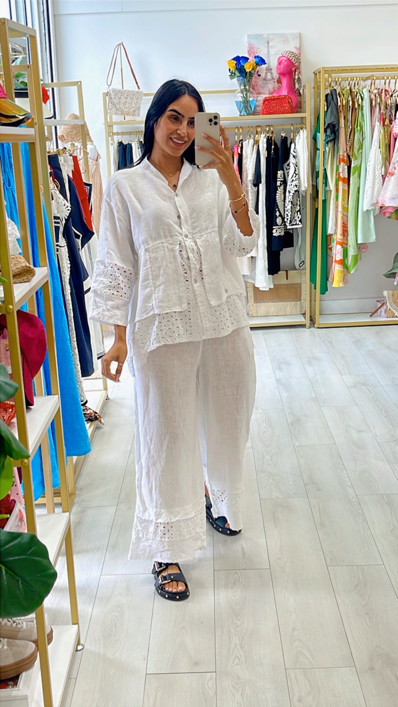 Georgina Linen Blouse