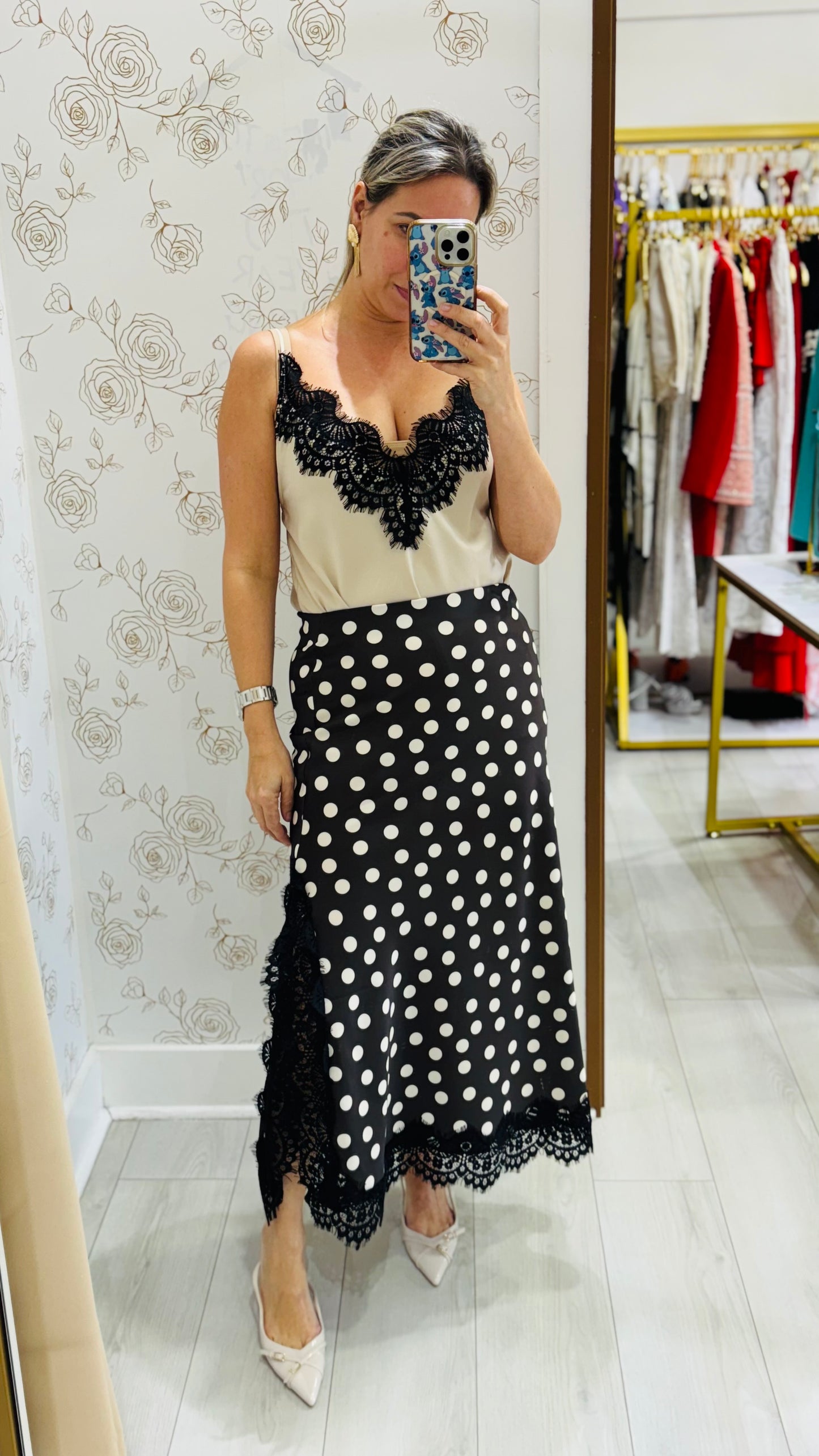 Riana Dot Skirt