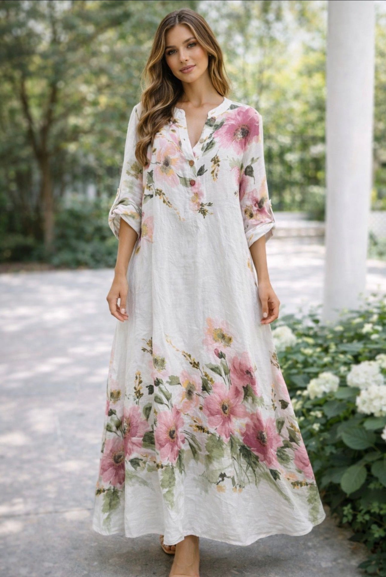 Lorena Linen Dress