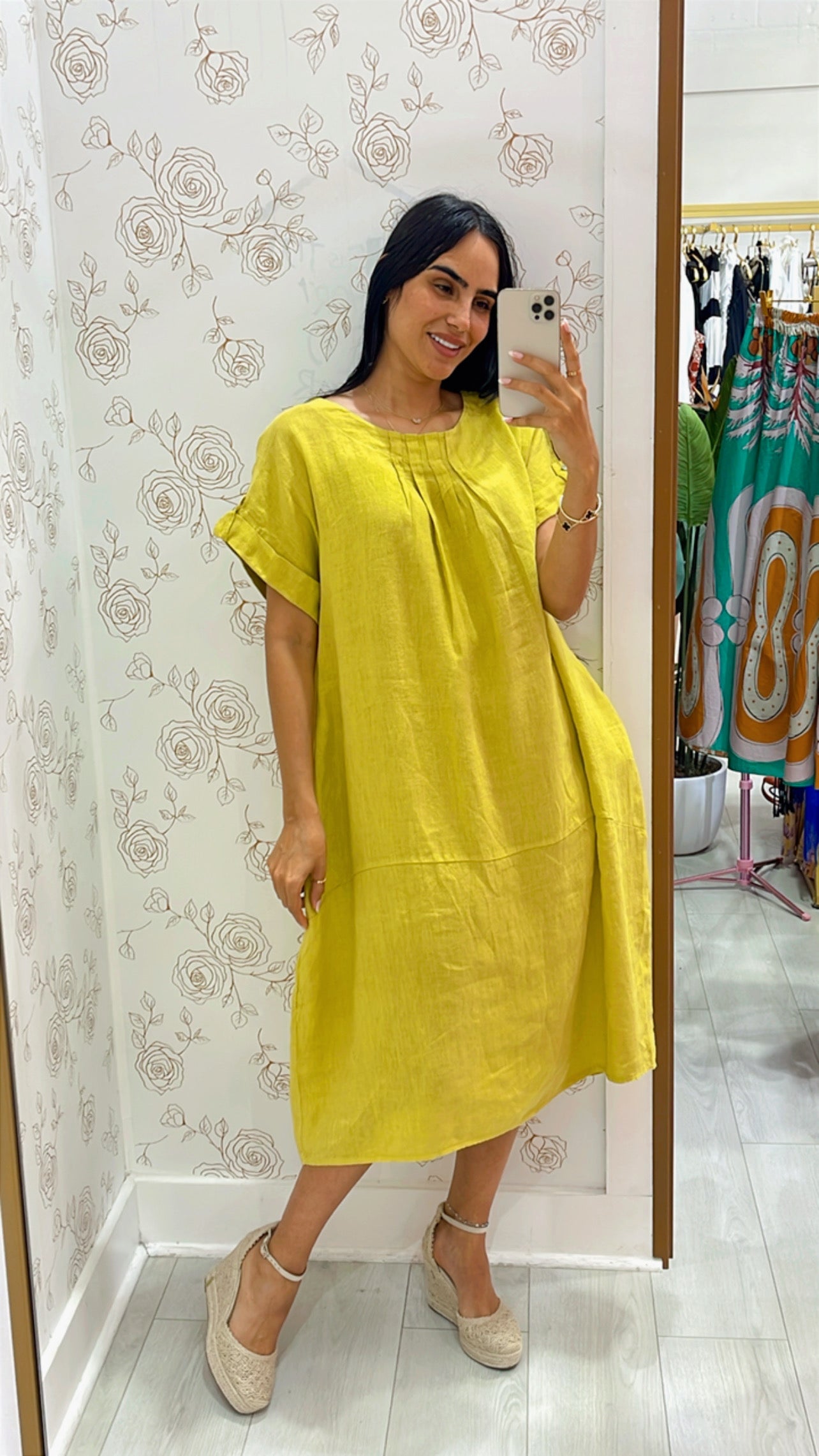Clara Linen Dress