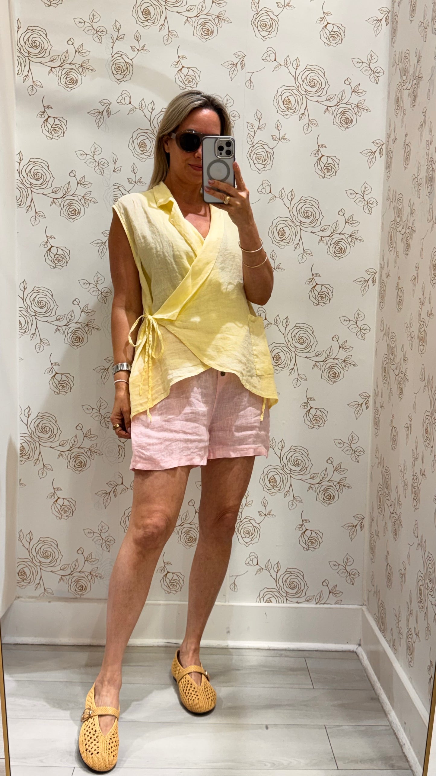 Lourdes Linen Shorts