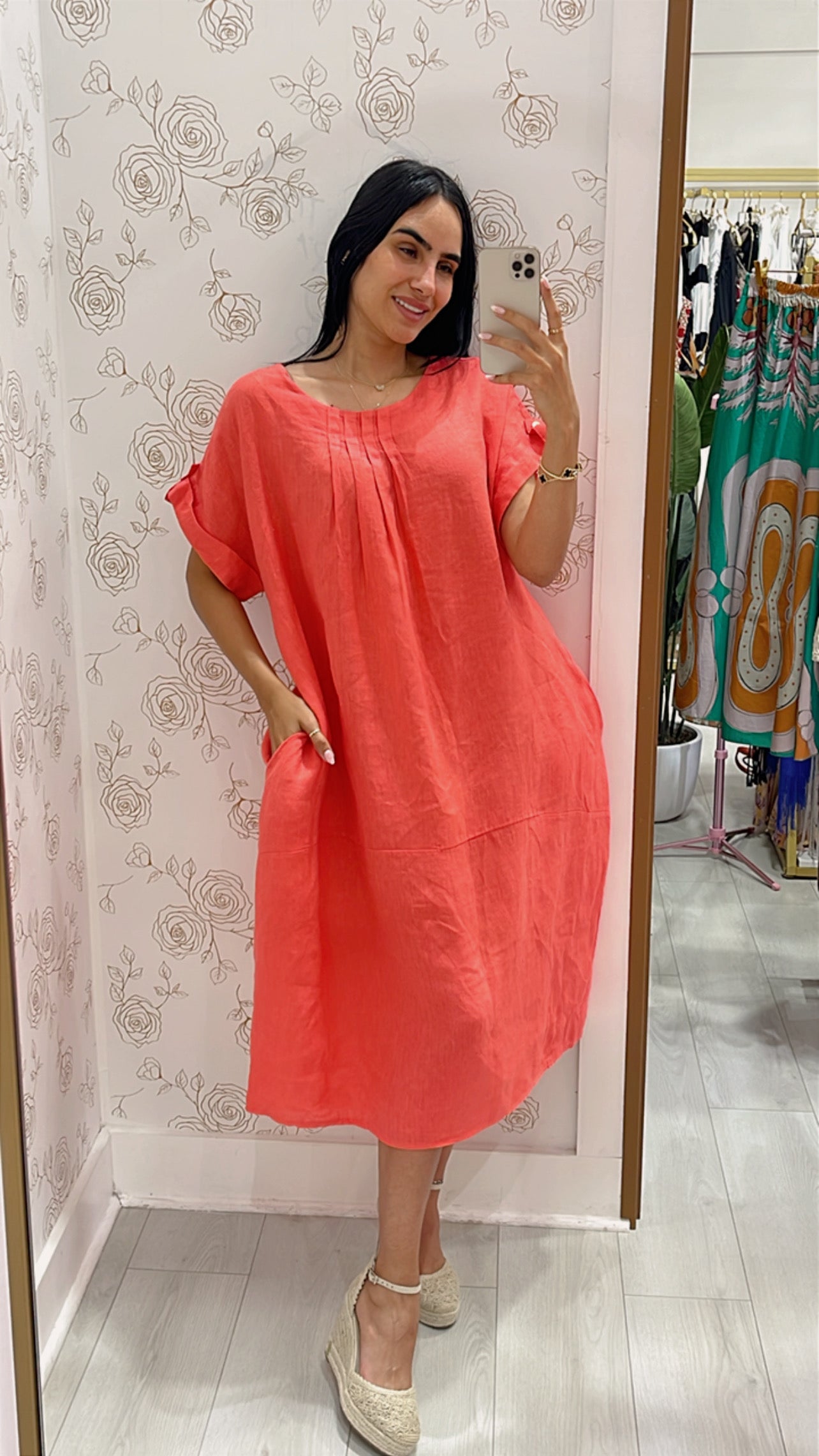 Clara Linen Dress