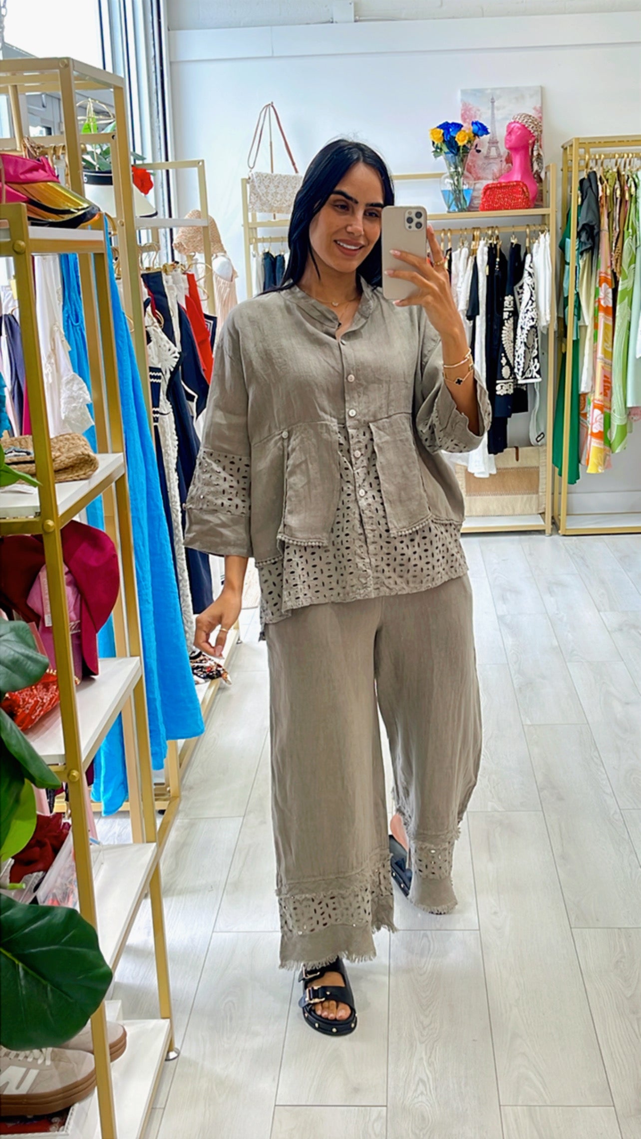 Georgina Linen Blouse