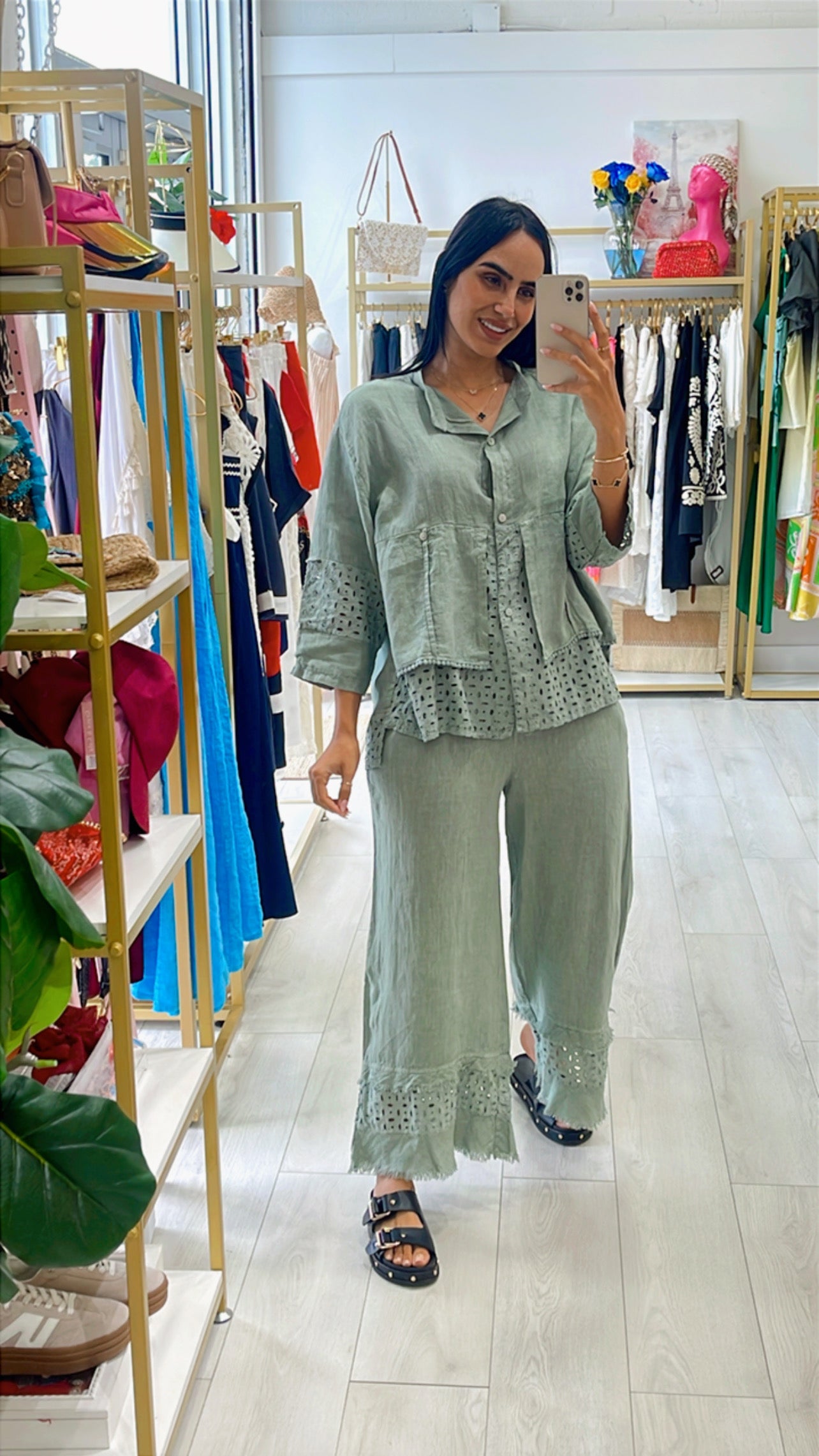 Georgina Linen Blouse