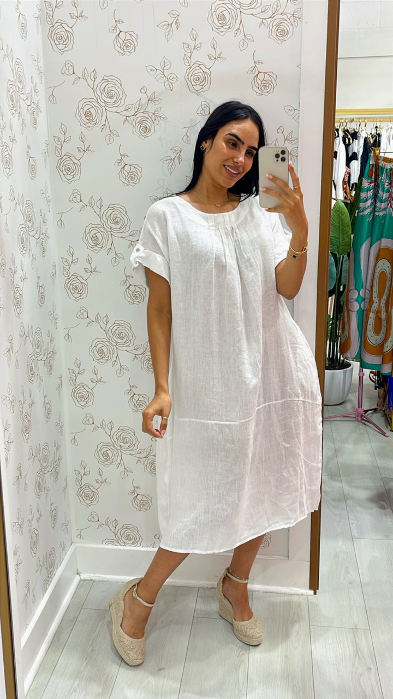 Clara Linen Dress