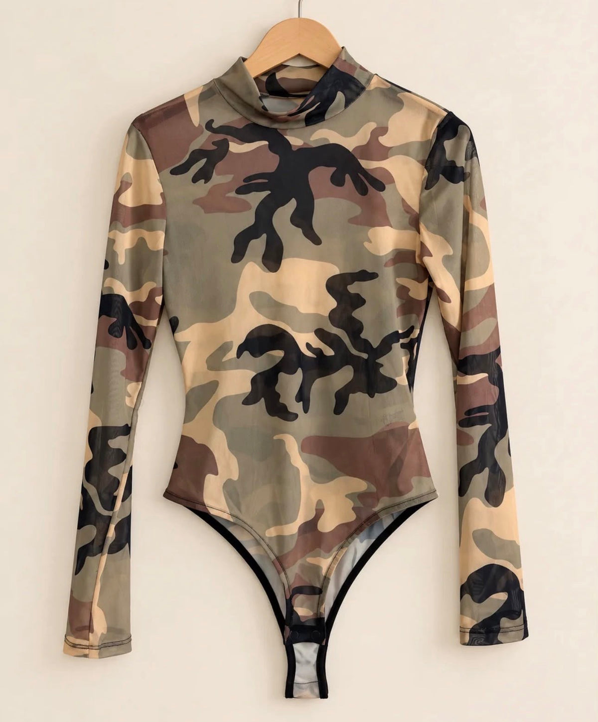 Gaby Camouflage Body Top