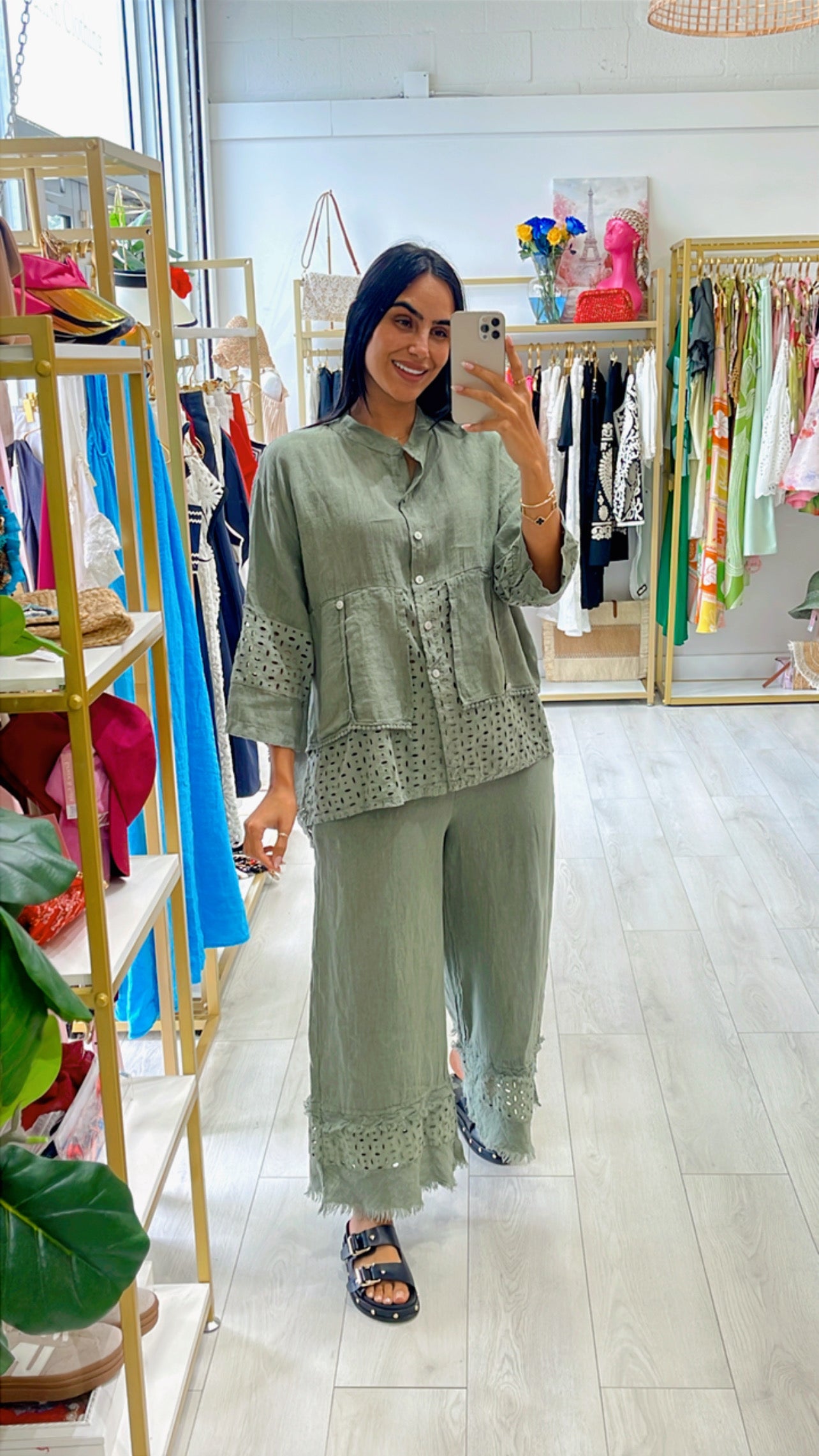 Georgina Linen Blouse