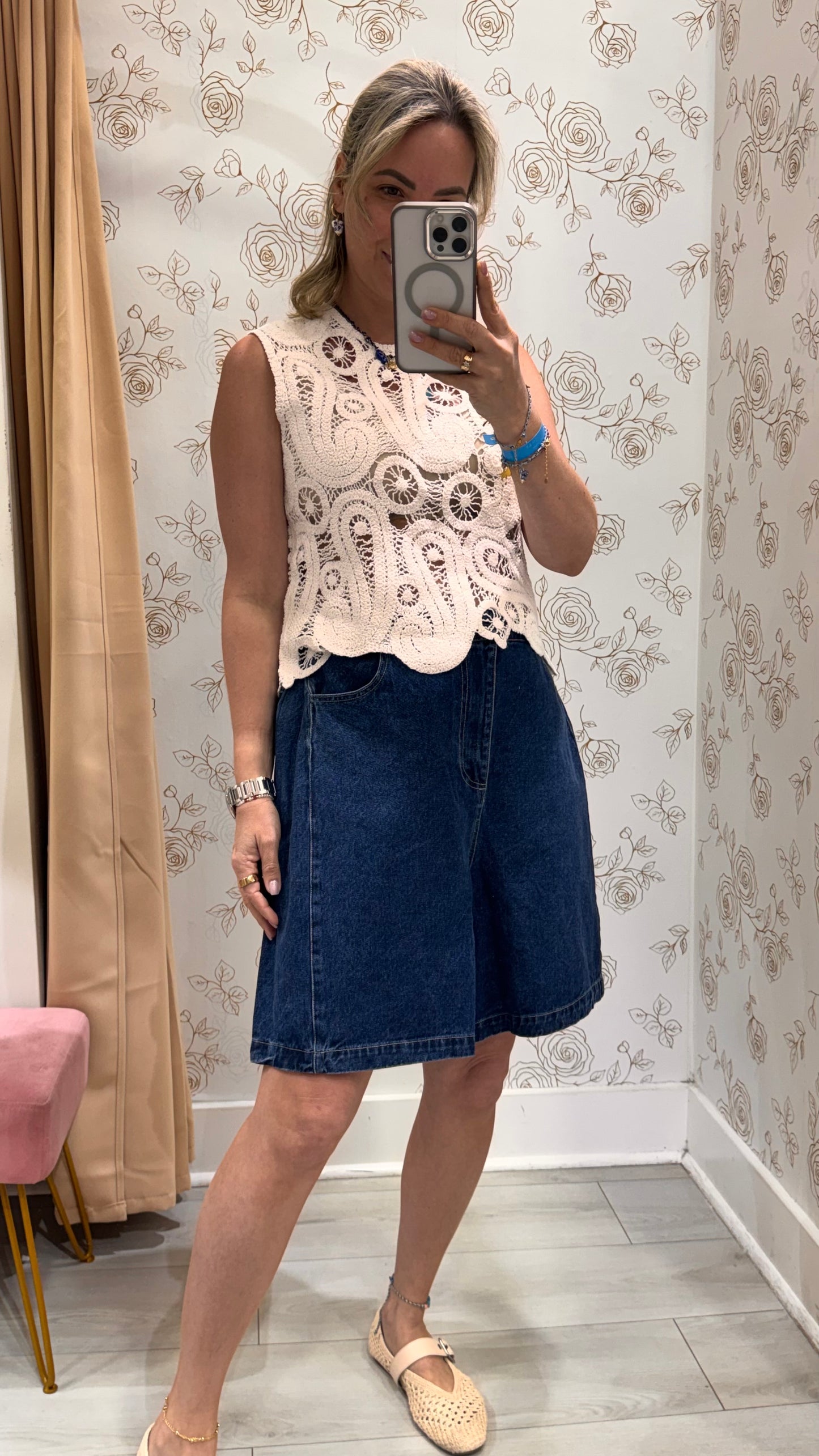 Maya Croche Top