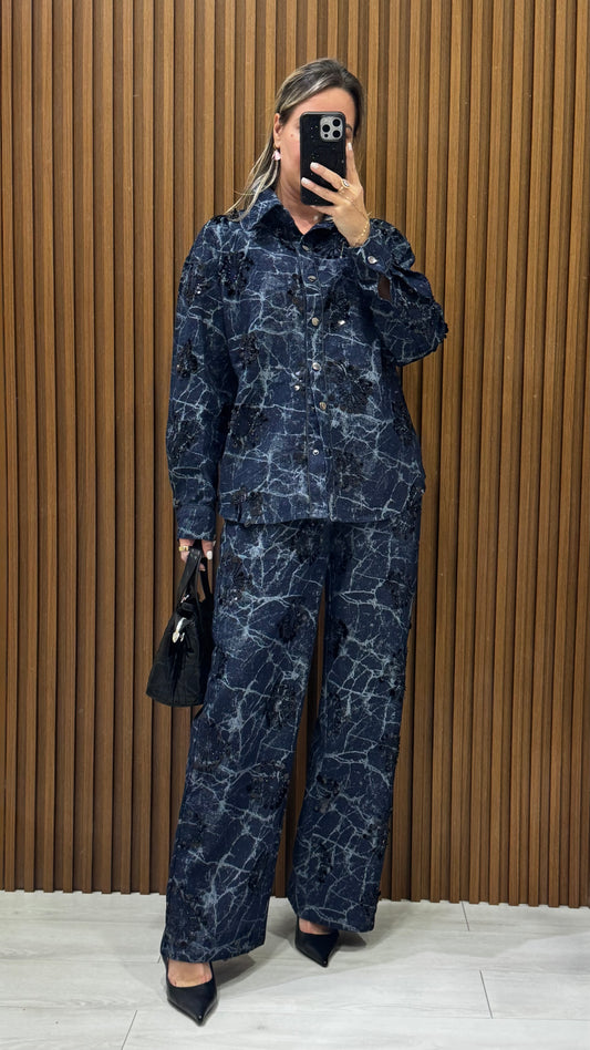 Clara Denim Detailed Set