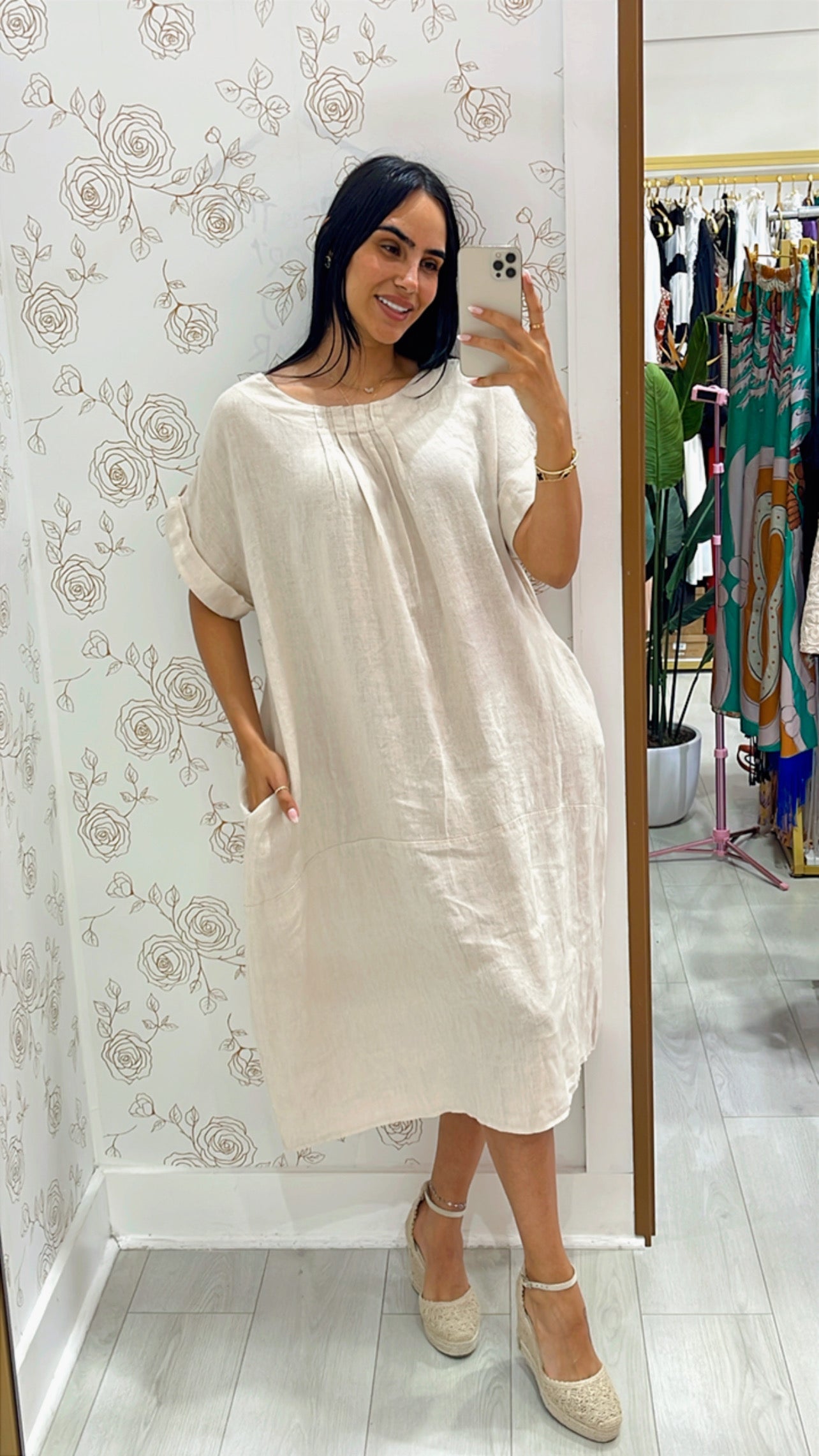 Clara Linen Dress