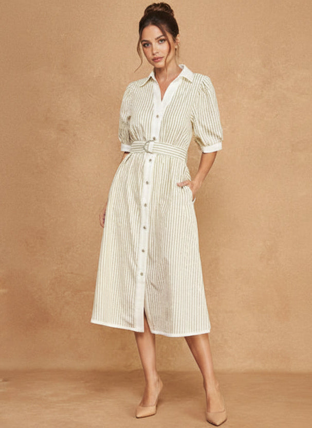 Lilia Striped Dress