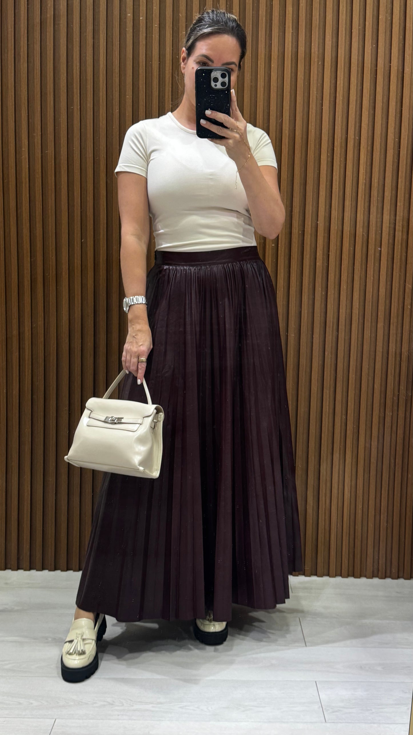 Patricia Leather Skirt
