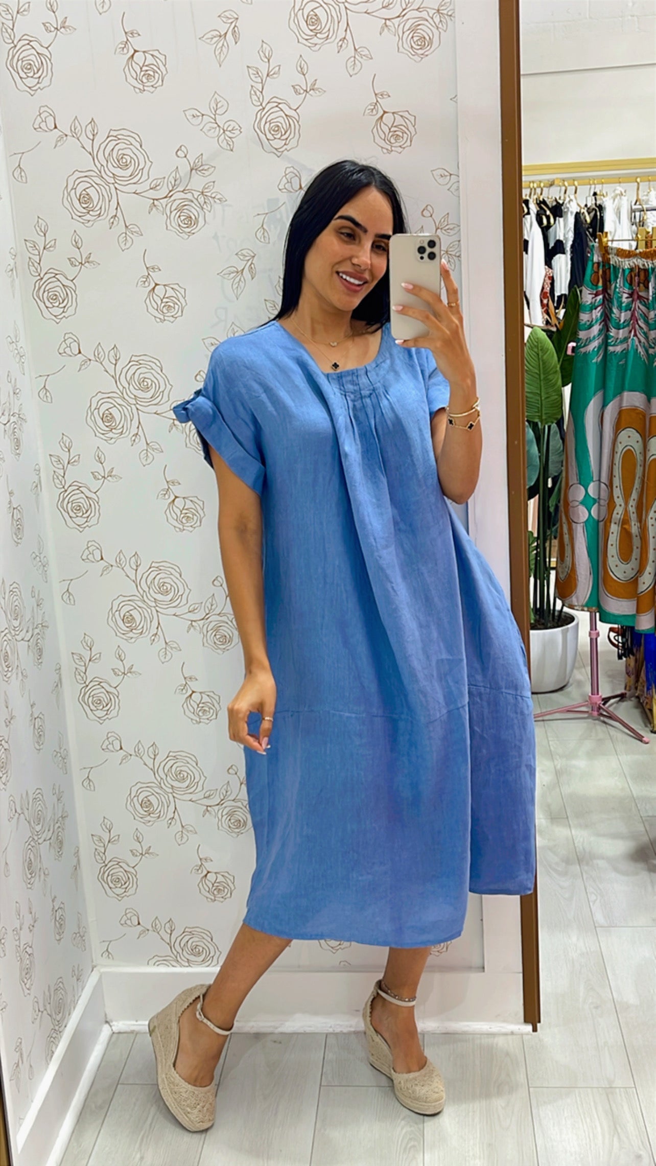 Clara Linen Dress