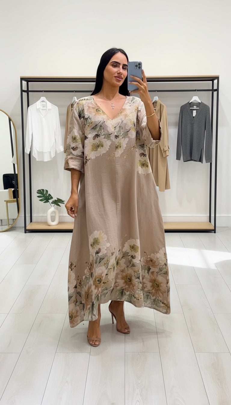 Karina Linen Dress