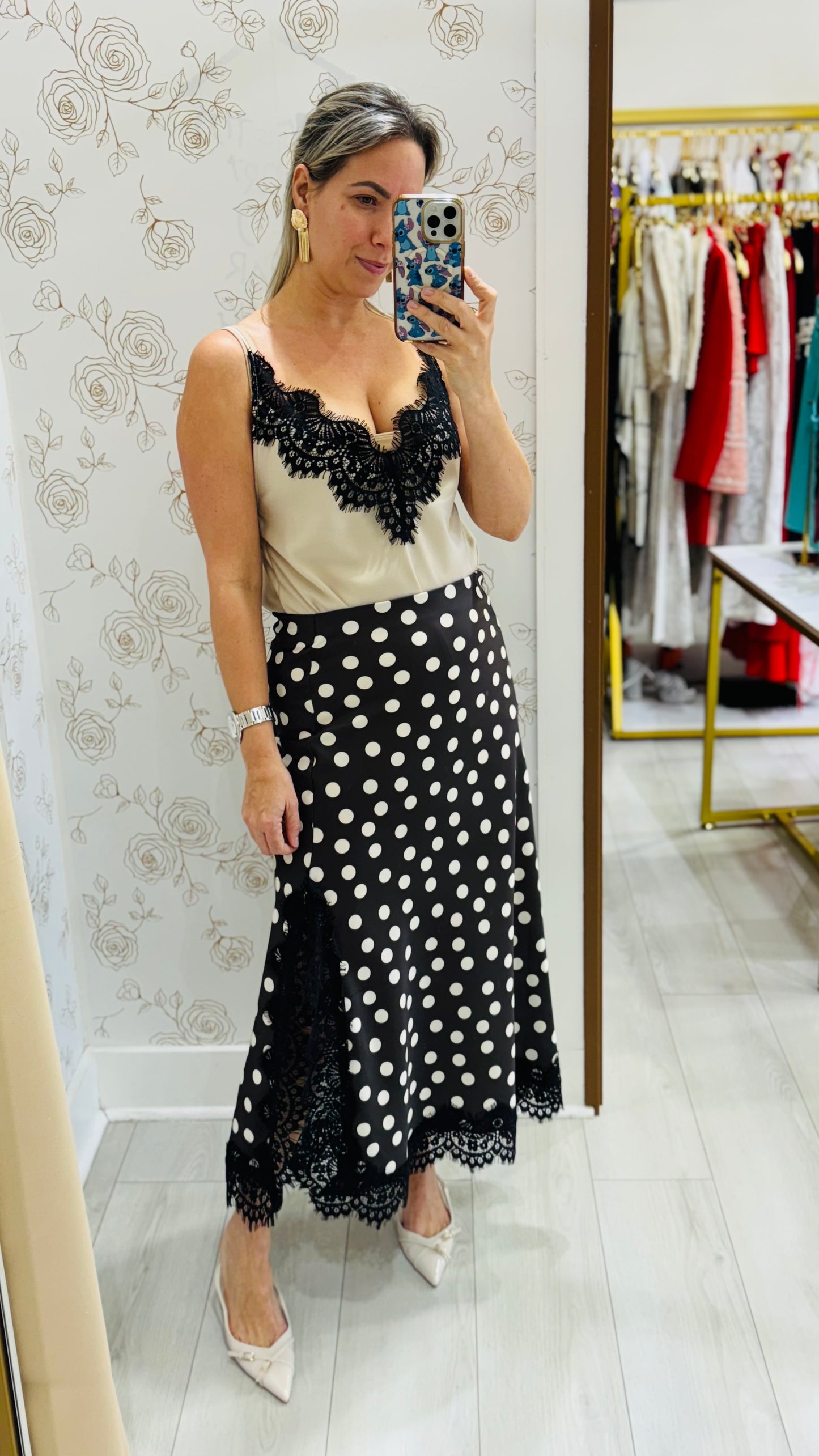 Riana Dot Skirt