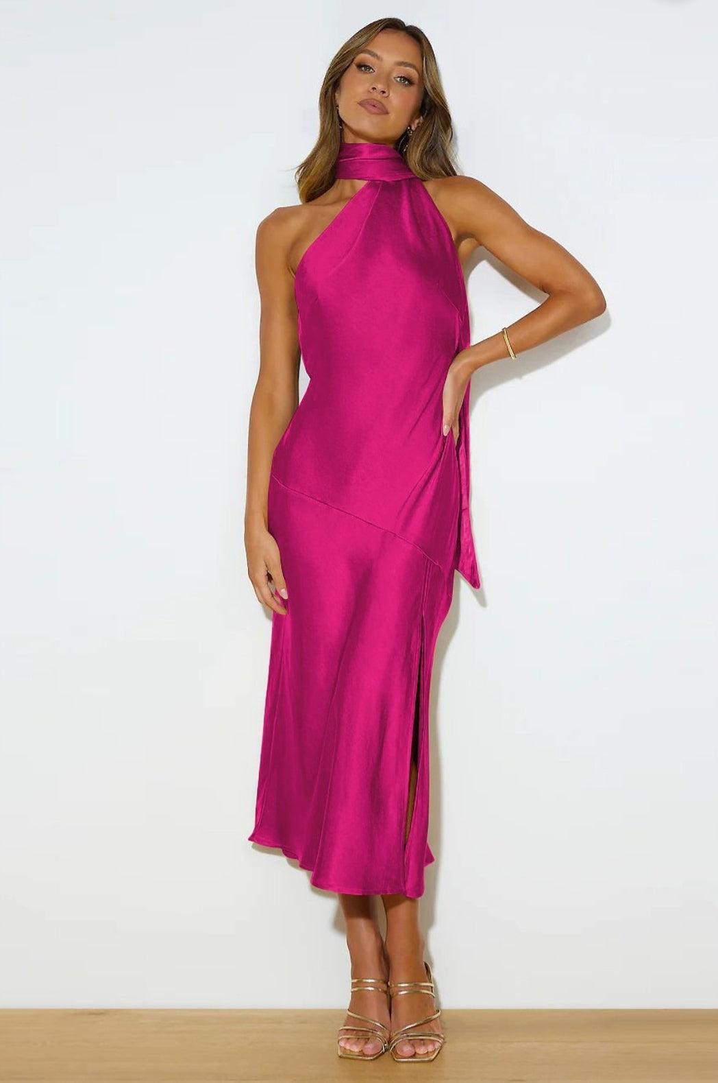 E Lulu Dress Fuchsia / M