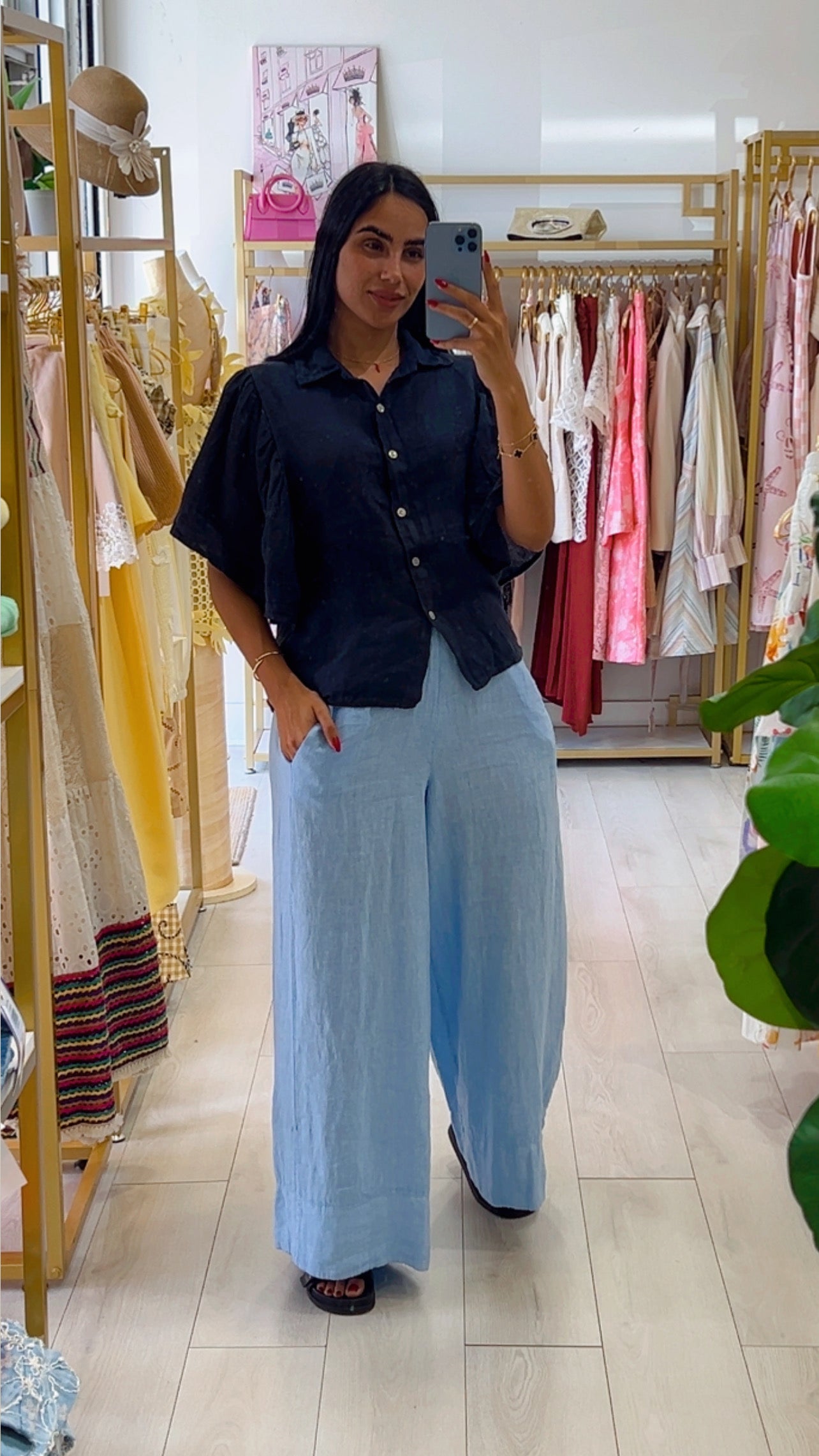 Diana Linen Blouse