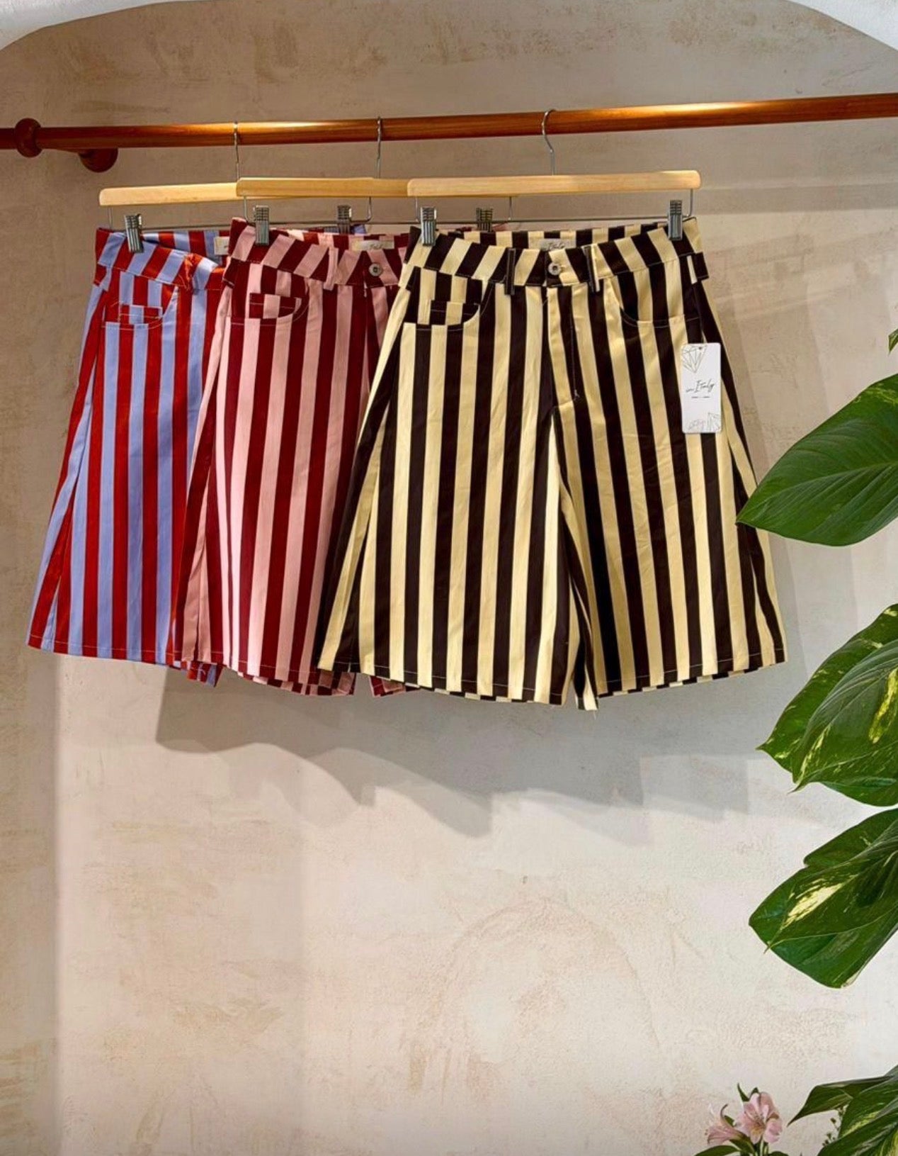 Stripe Bermuda Short
