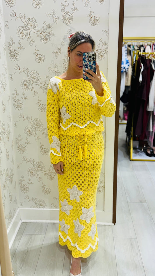 Lala Crochet Yellow Set