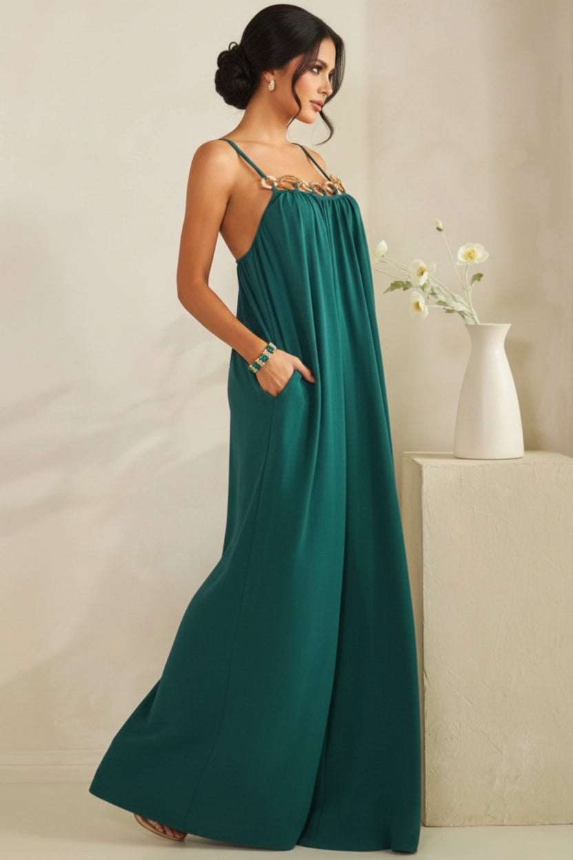 Chain Necklace Jumpsuit
