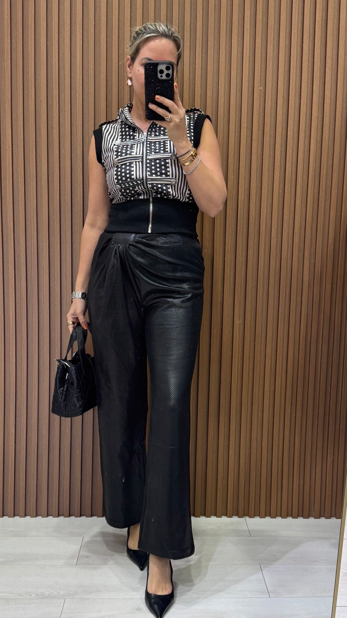 Napoleon Polka Leather Set