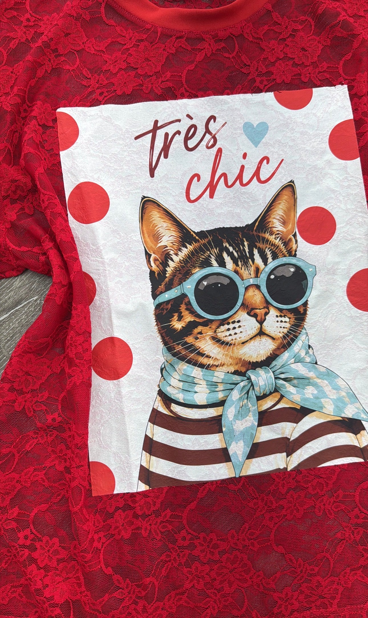 Cat Lace T-Shirt