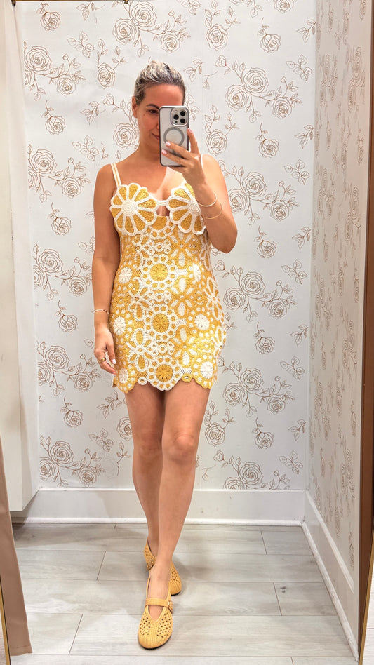 Flower Crochet Dress