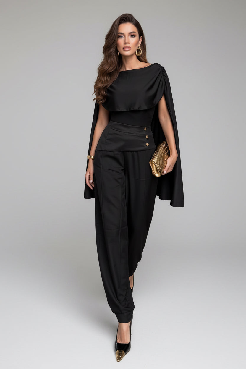 Impact Black with Detail Leather Set