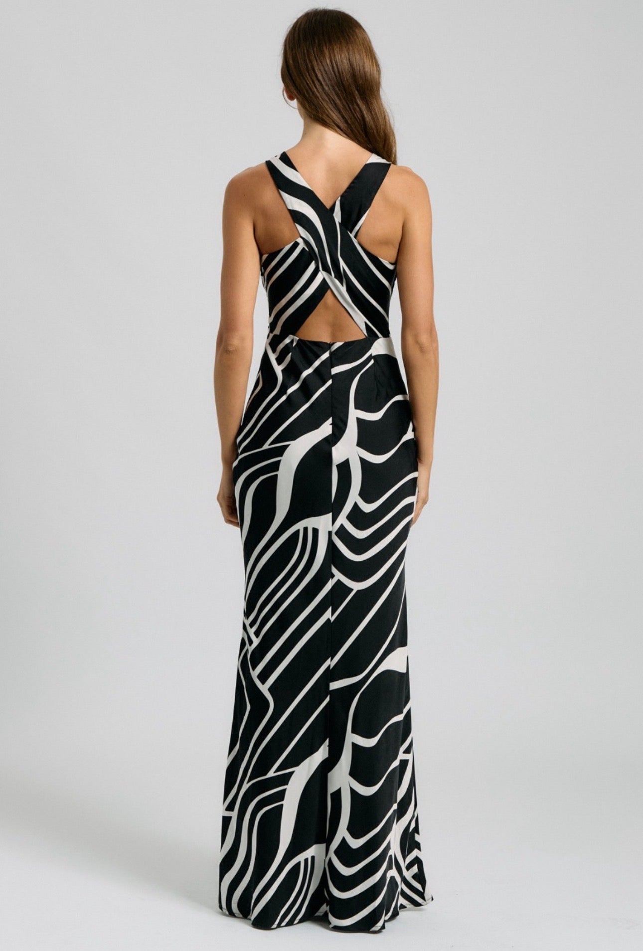 Abstract Black&White Dress