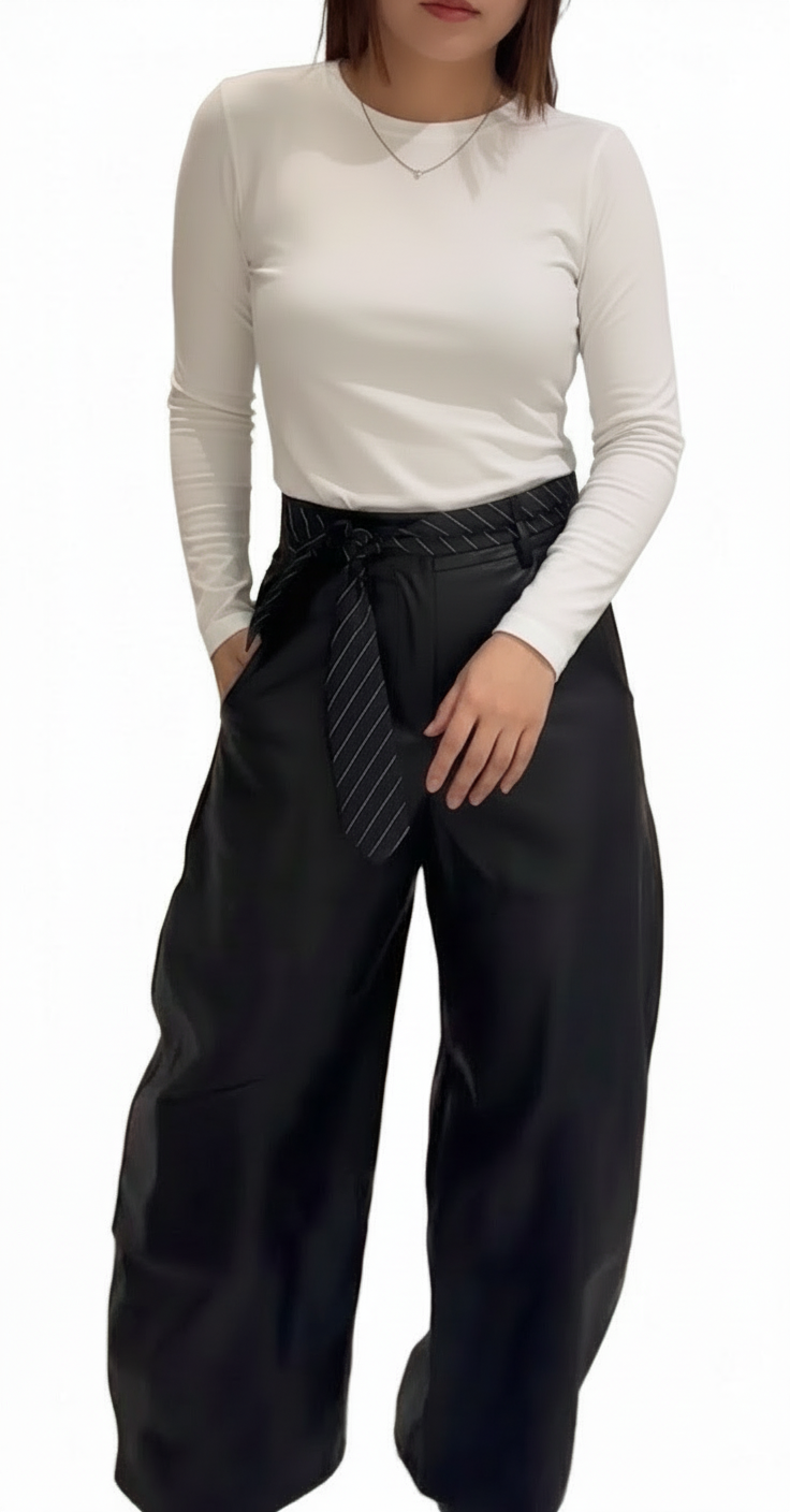 Barrel Leather Pant