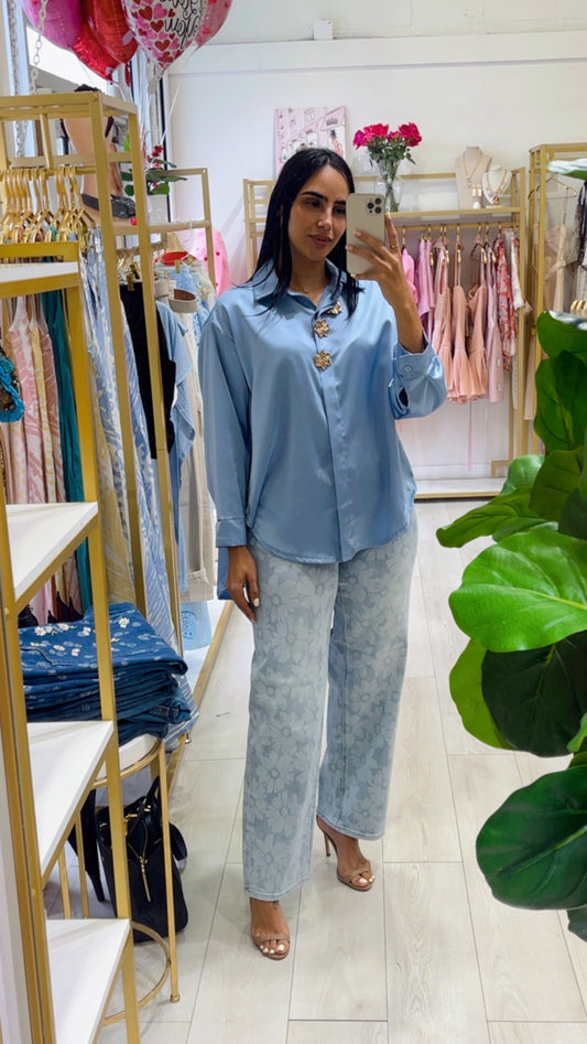 Flower Delicate   Jeans