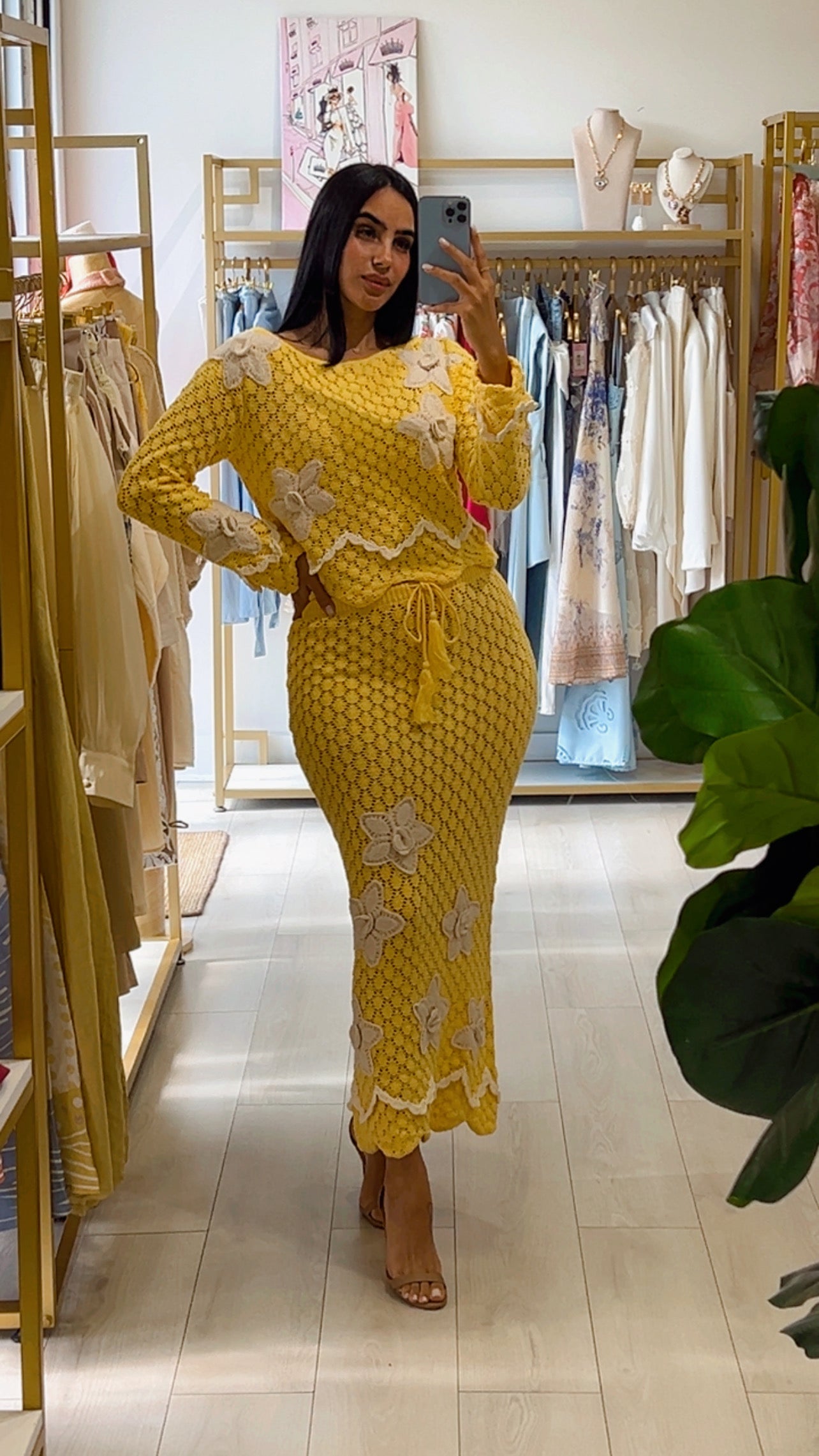 Lala Crochet Yellow Set