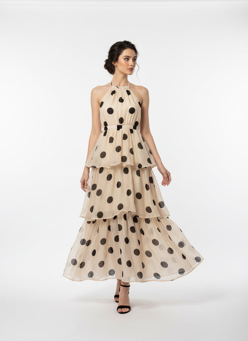 Polka Dots long Dress