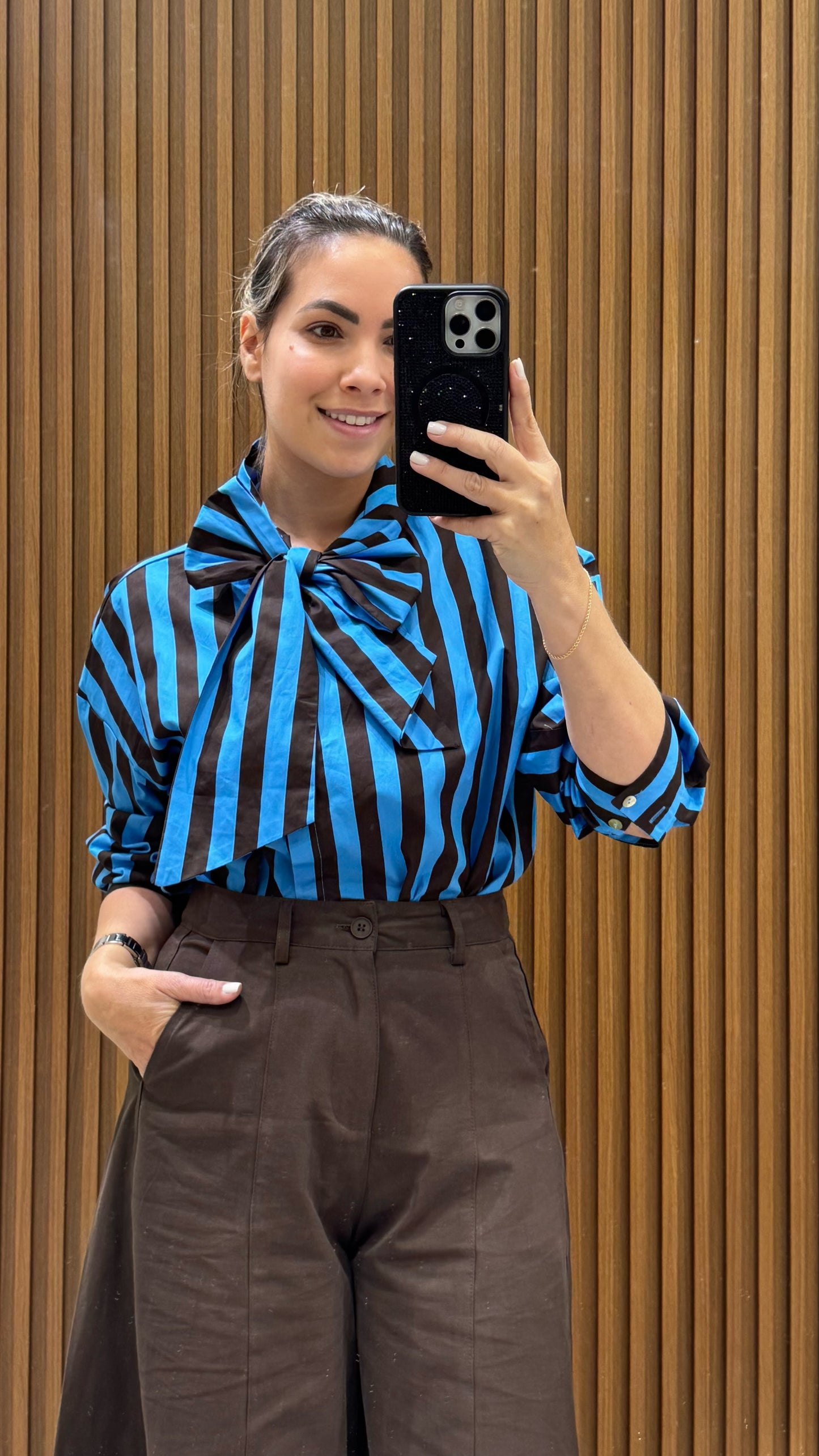 Stripe Blue Blouse