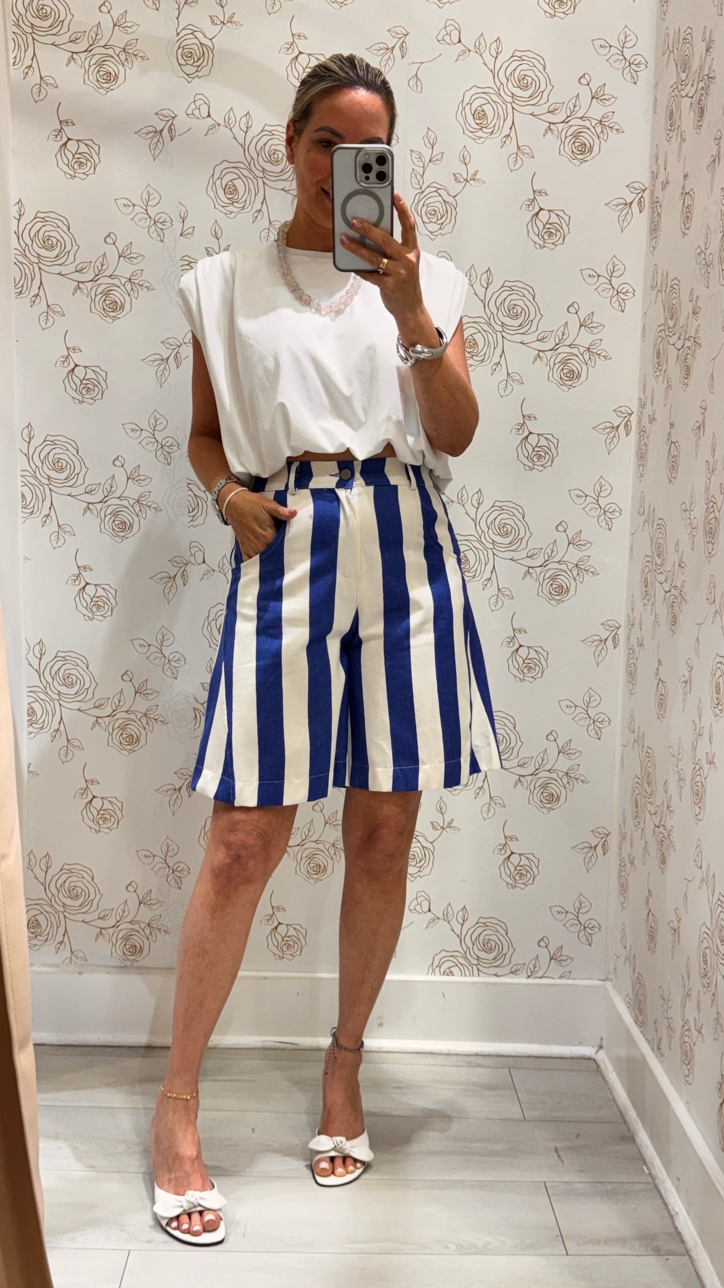 Lily Bermuda Striped