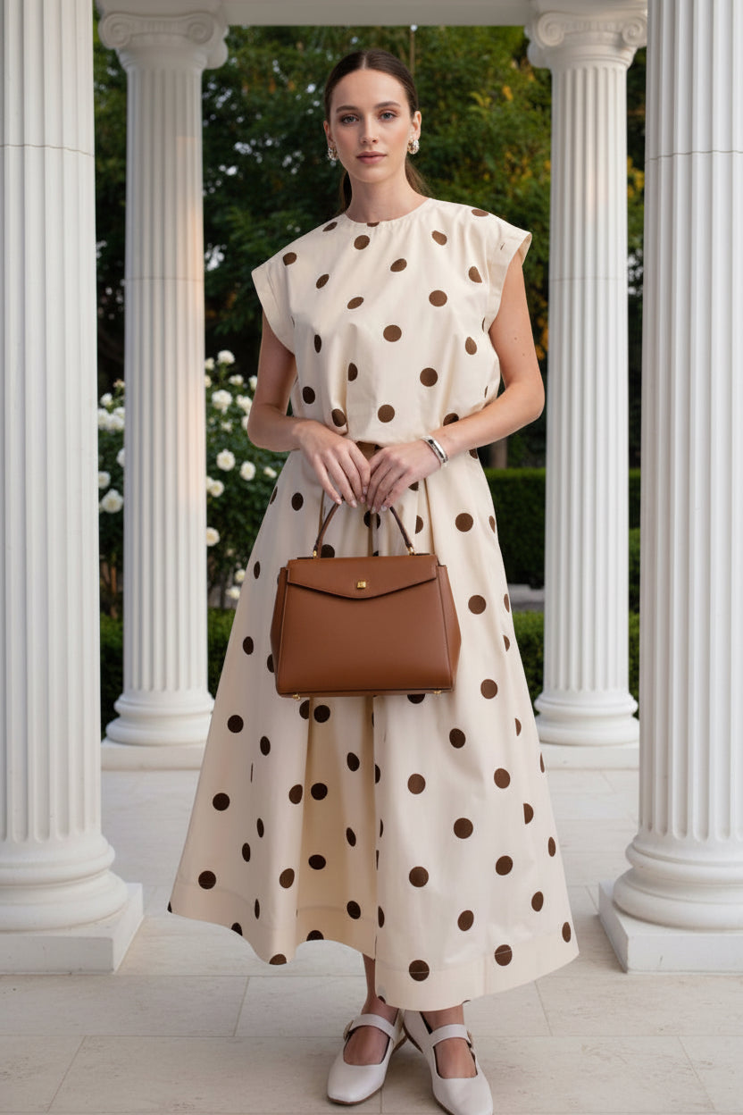 Polka Skirt Set