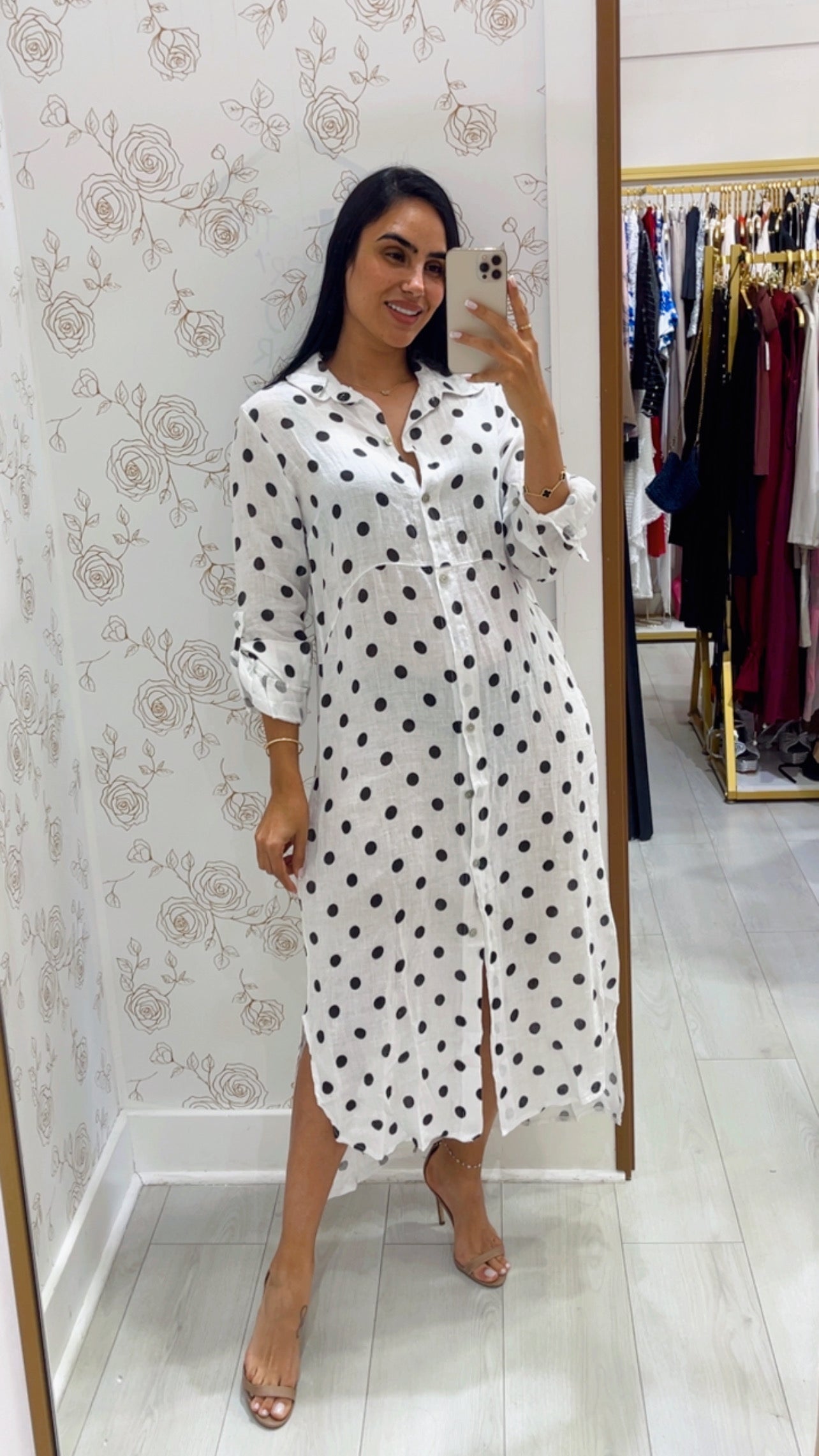Leslie linen dress