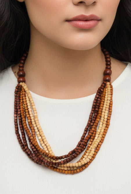 Wood necklace