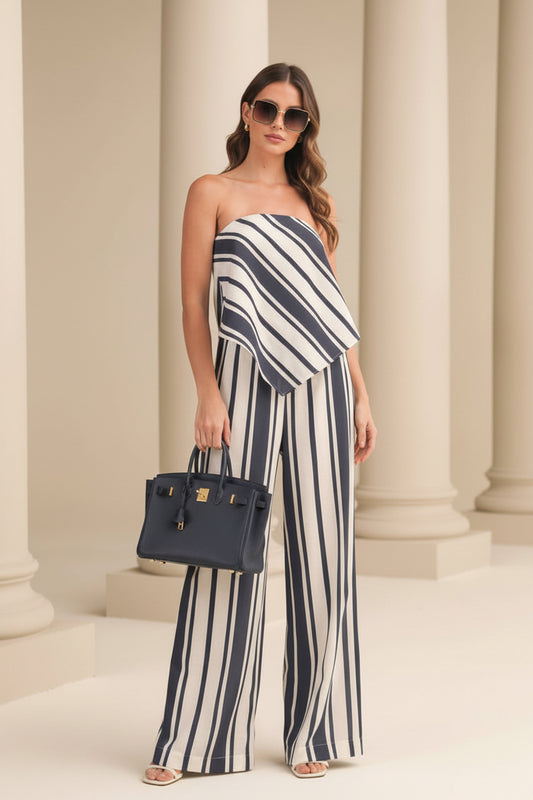Striped Linen Set