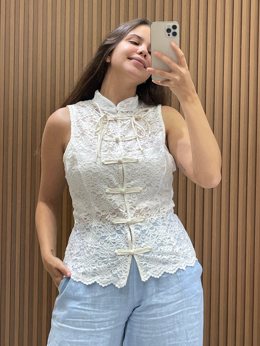 Tania Napoleon Lace Vest