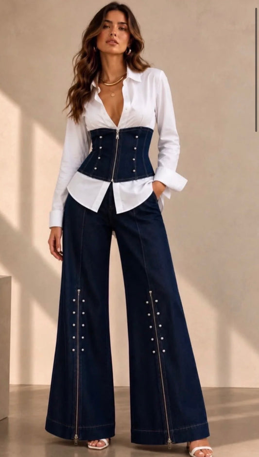 Aria Denim Set