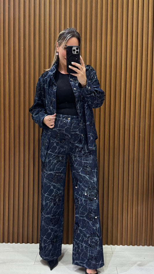 Clara Denim Detailed Set