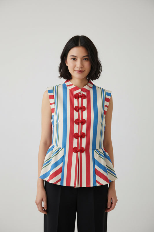 Stripe Color Giana Blouse