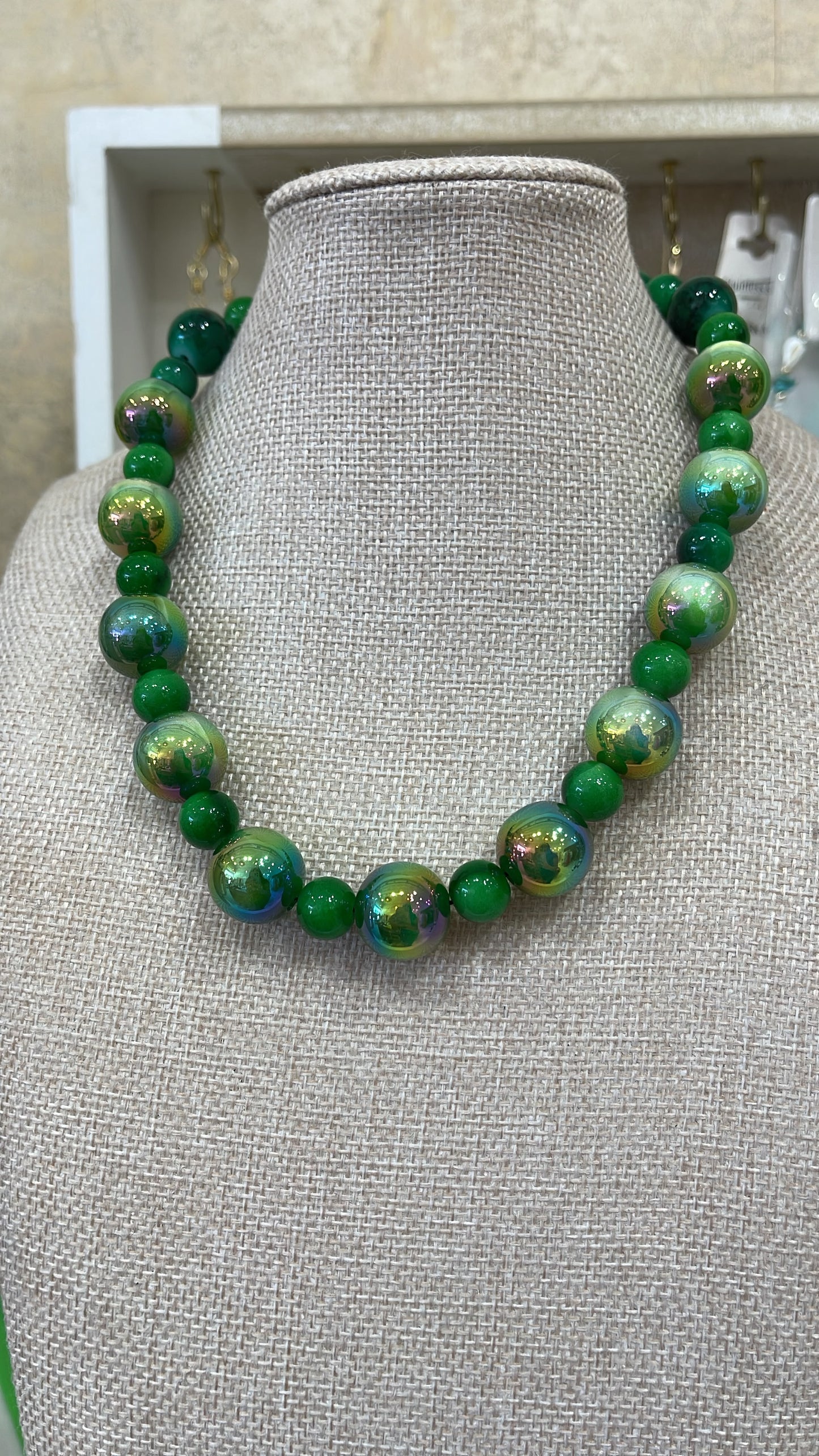 Green Beaded Necklace