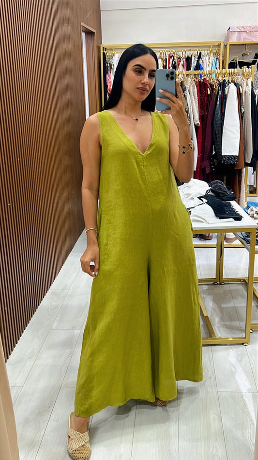 Victoria Linen Jumpsuit