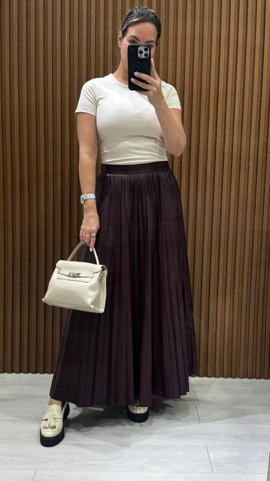 Patricia Leather Skirt