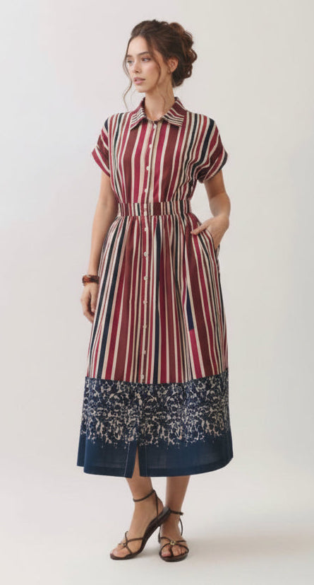 Stripe multicolor Dress