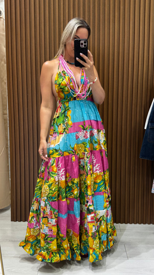 Lemoni Colorful  Dress