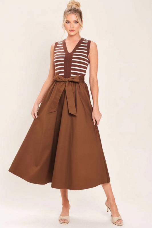 Combination Midi Dress