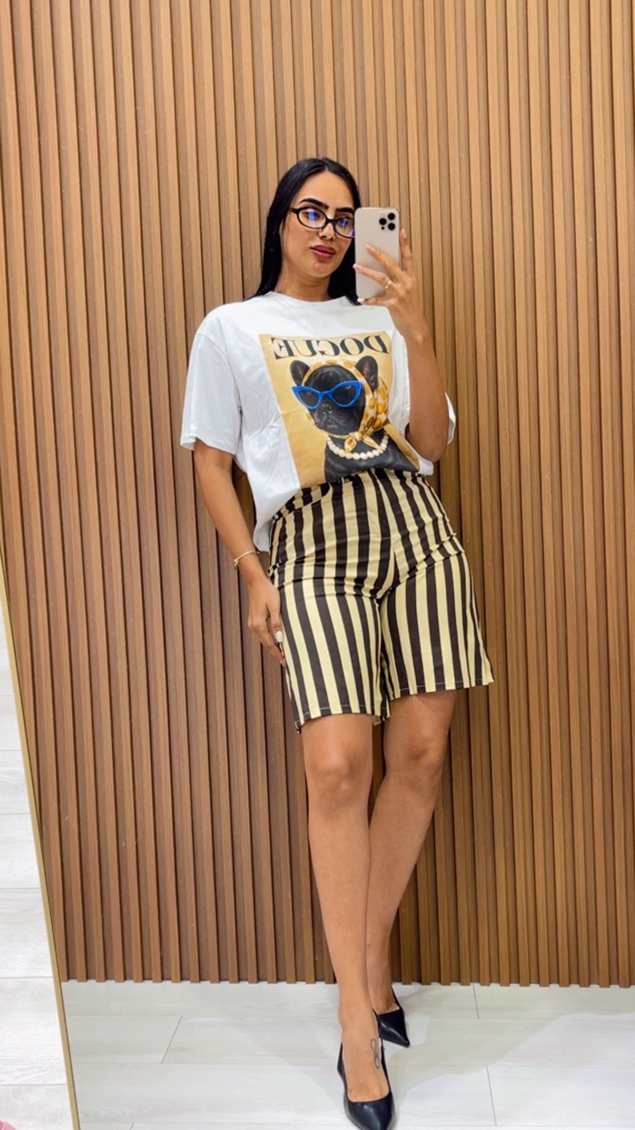 Stripe Bermuda Short